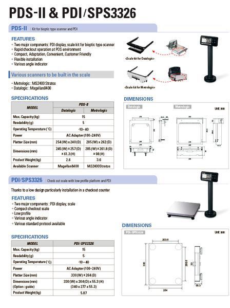 Весы PDS P на 30 кг PDS-P-30 фото