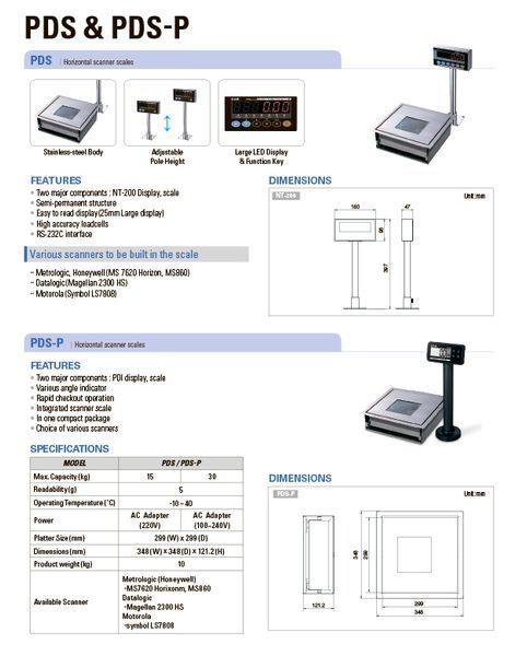 Весы PDS P на 30 кг PDS-P-30 фото